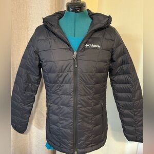 EUC Columbia Women's Omniheat Black Hooded Jacket